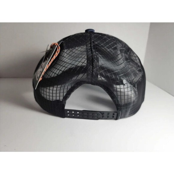 AKHG Duluth Trading Company Snapback Low Crown Navy Blue Trucker Cap Hat M/L New - Picture 2 of 5